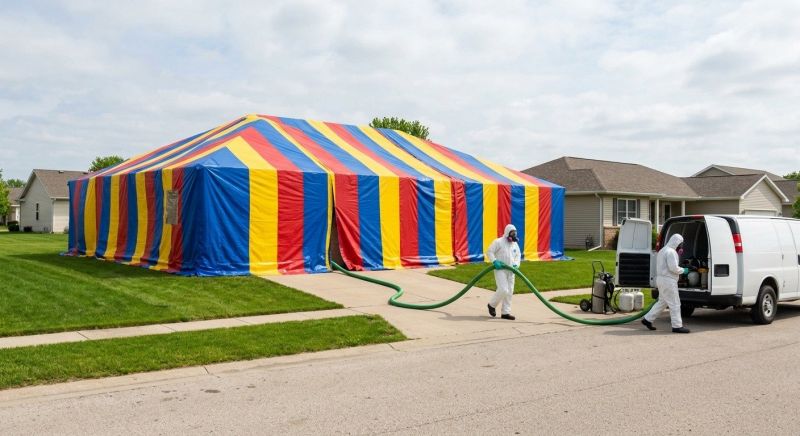 Tent Fumigation in Fredericksburg, VA